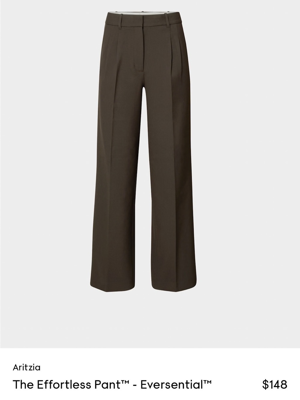 Aritzia The Effortless Pant™ in dark brown